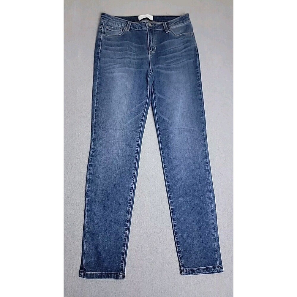 Blue Revival Jeans Womens 29‎ 28x28.5 Skinny High Rise Stretch Modern Dark Blue